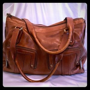 Cole Haan Cognac Leather Satchel